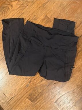 lululemon athletica Black Workout Leggings with Reflective Logo